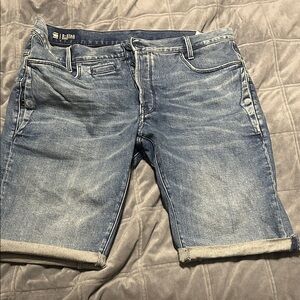 G-Star Blue Jean Shorts for Men